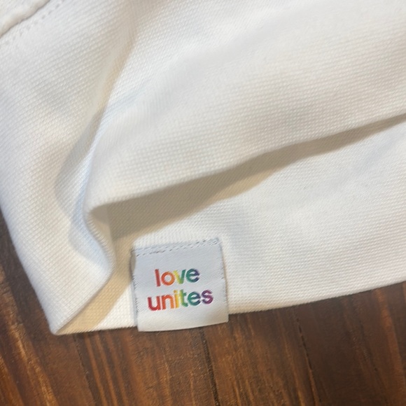 adidas White Multicolor Logo Hoodie - Picture 3 of 5